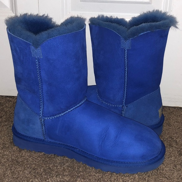 UGG Boots Royal Blue Custom Designed WORN ONCE - Picture 8 of 8